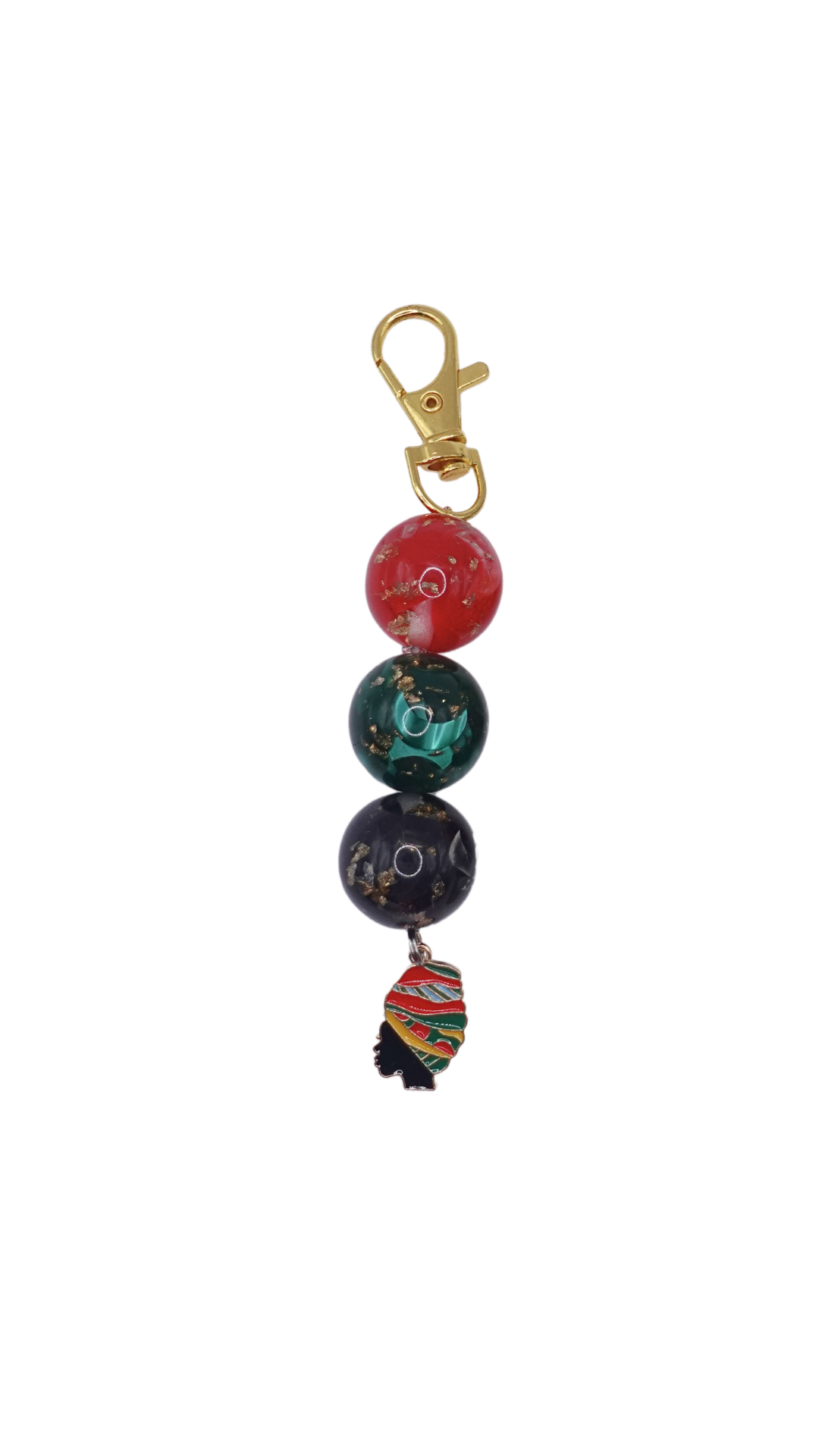 Juneteenth Beaded Charm