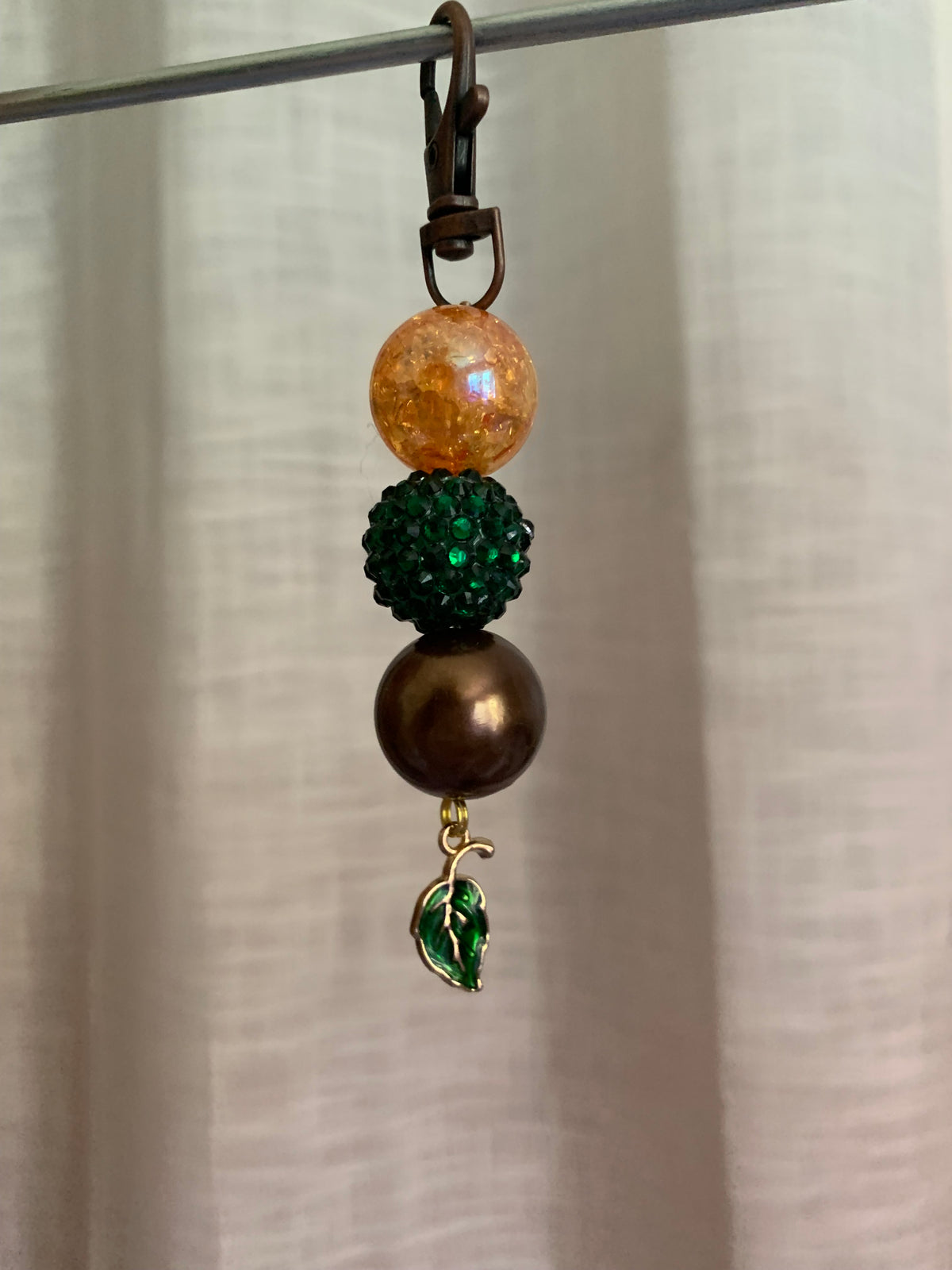 Fall Beaded Charm