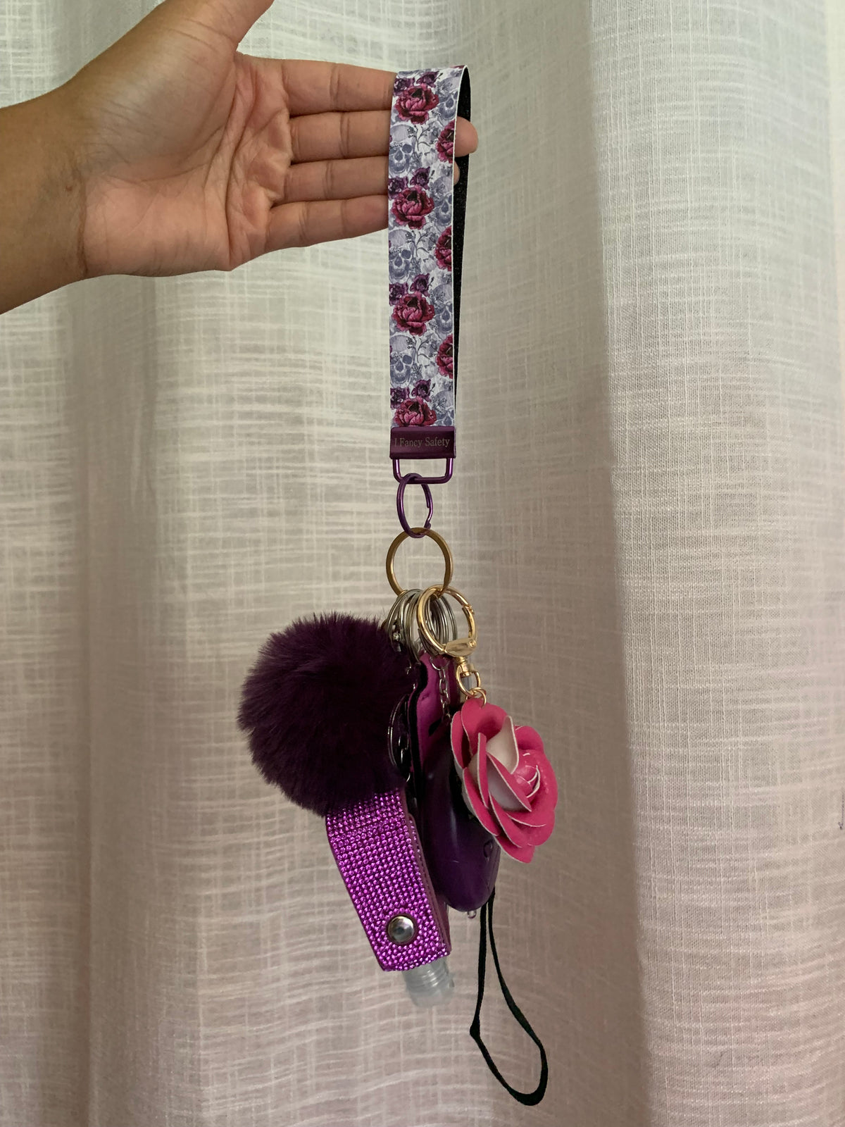 Skulls and Roses Keychain