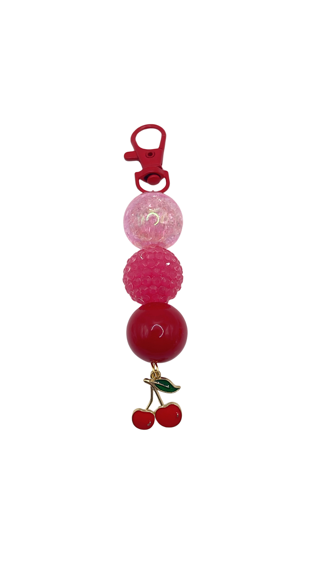 Cherry Berry Beaded Charm