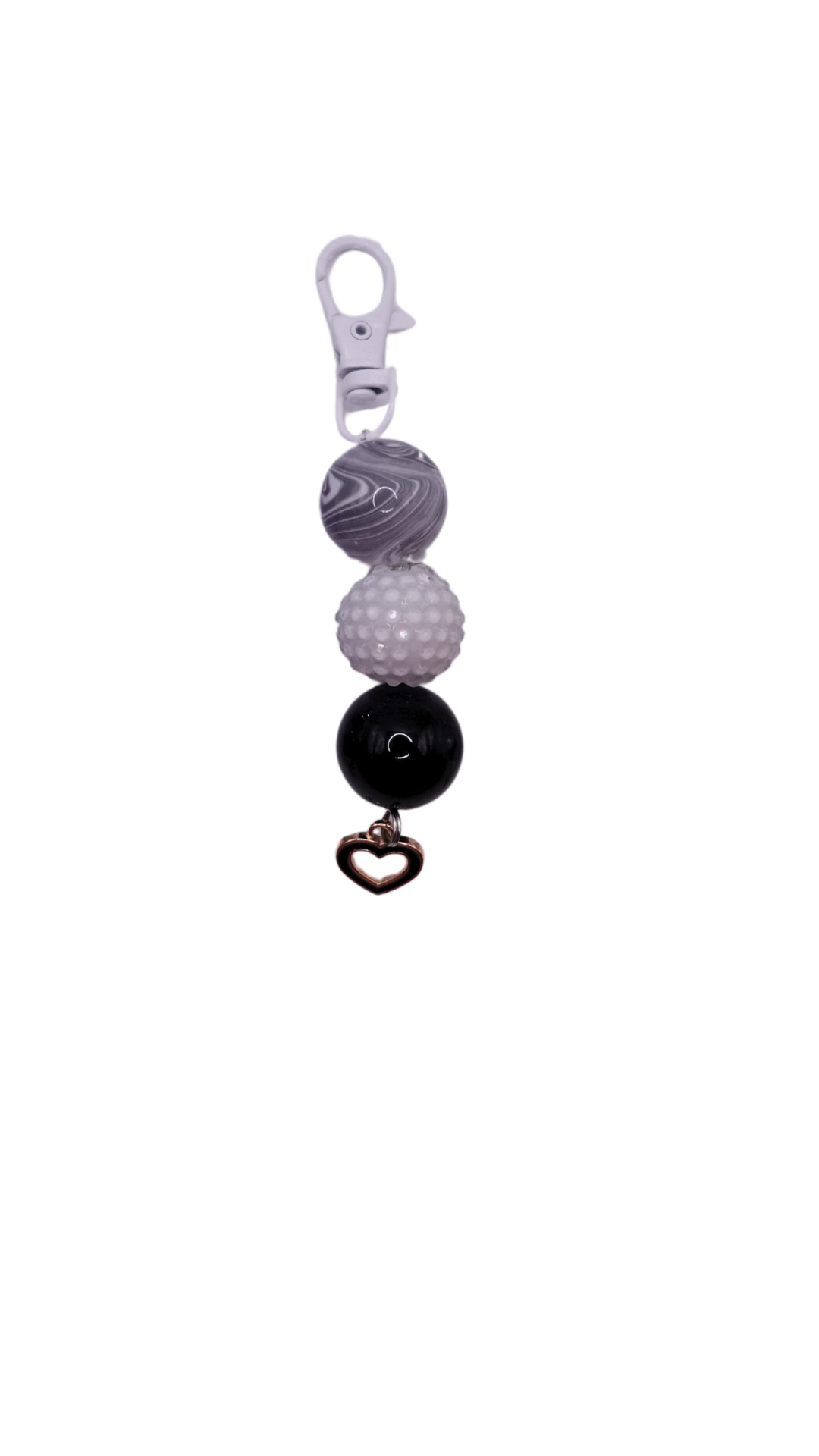 Hollow Heart Beaded Charms