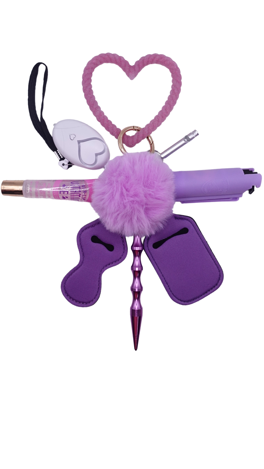 Lavender Twist Keychain