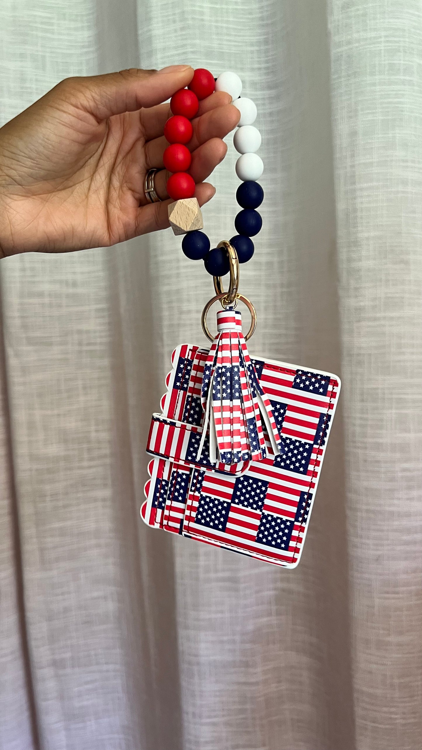 American Dream Beaded Wallet