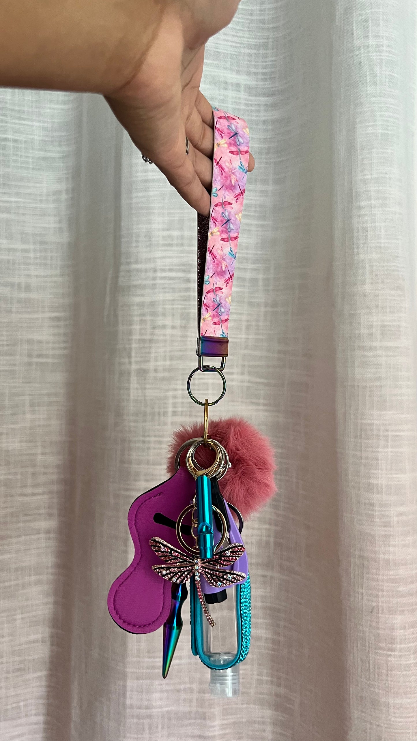 Dragonfly Fields Keychain