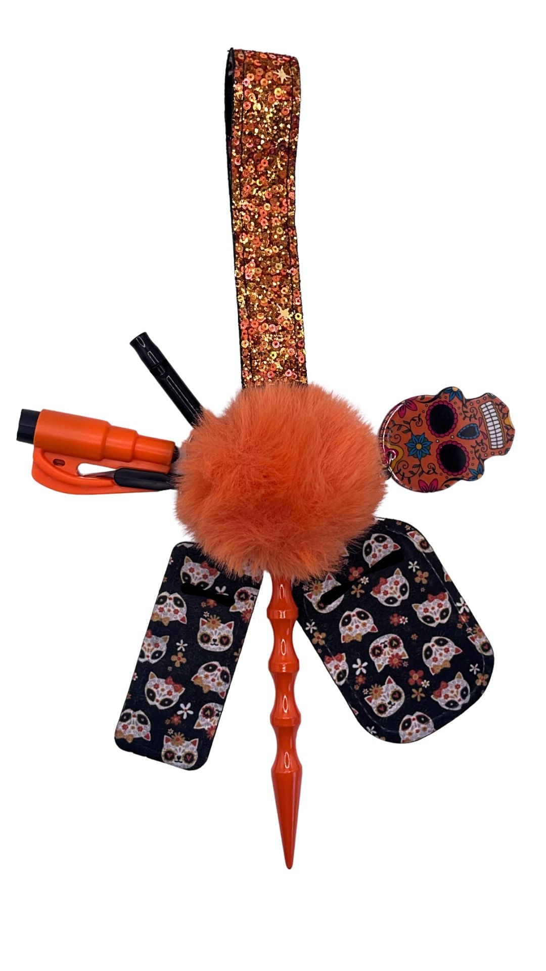 Naranja Skull Keychain