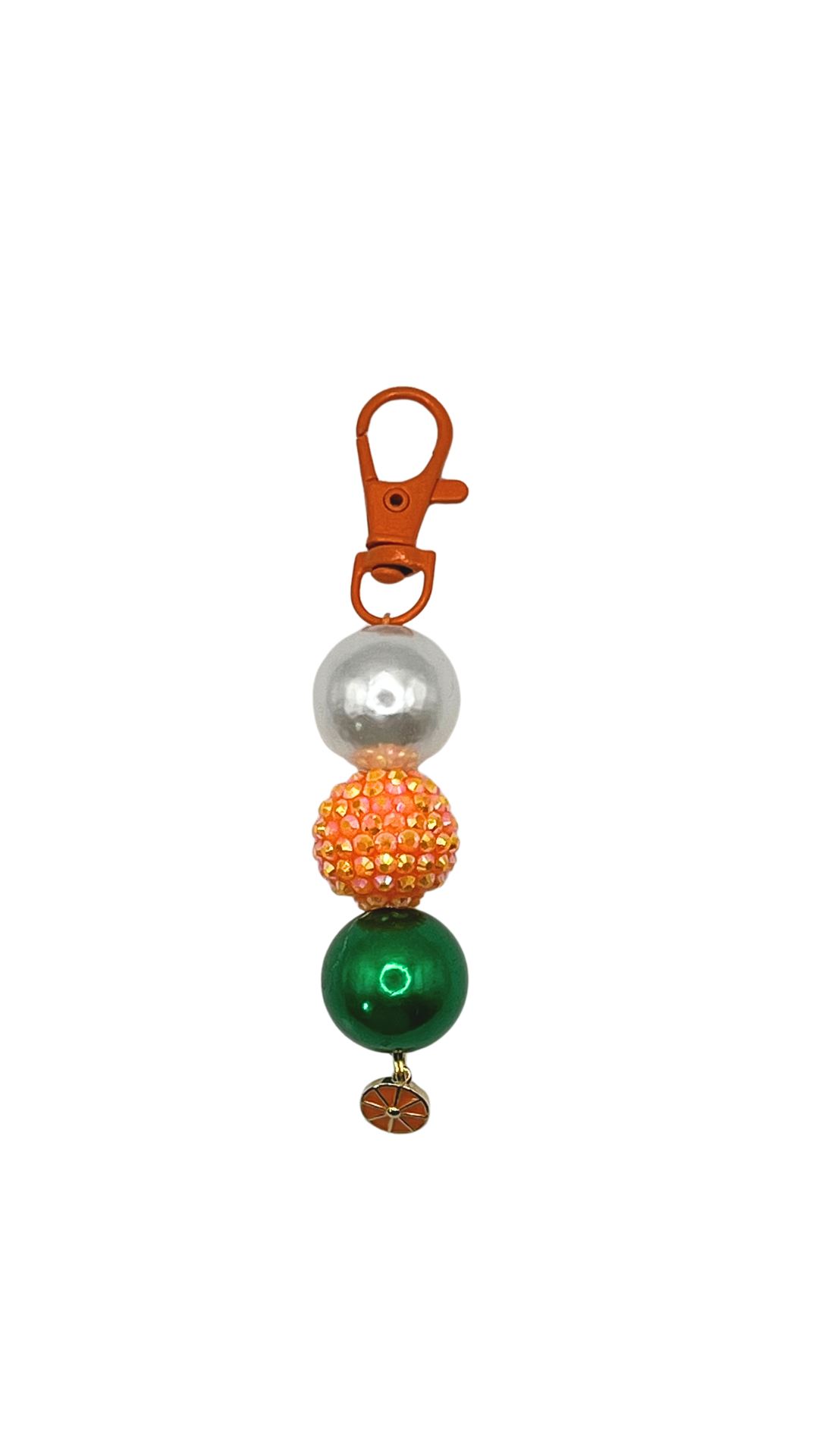 Orange Blossom Beaded Charm