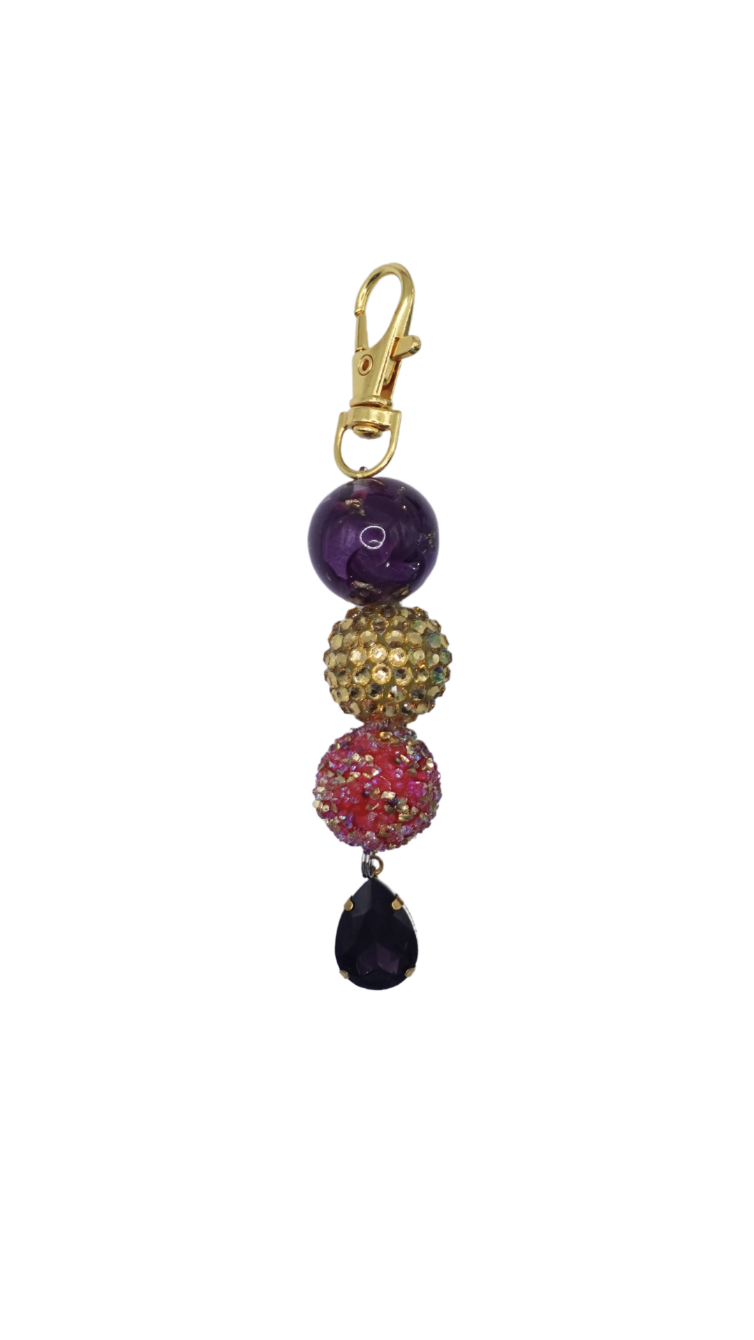 Diamonds And Pearls Beaded Charm