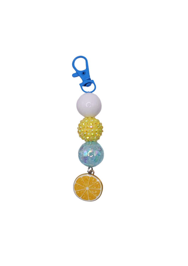 Satin & Citrus Beaded Charm