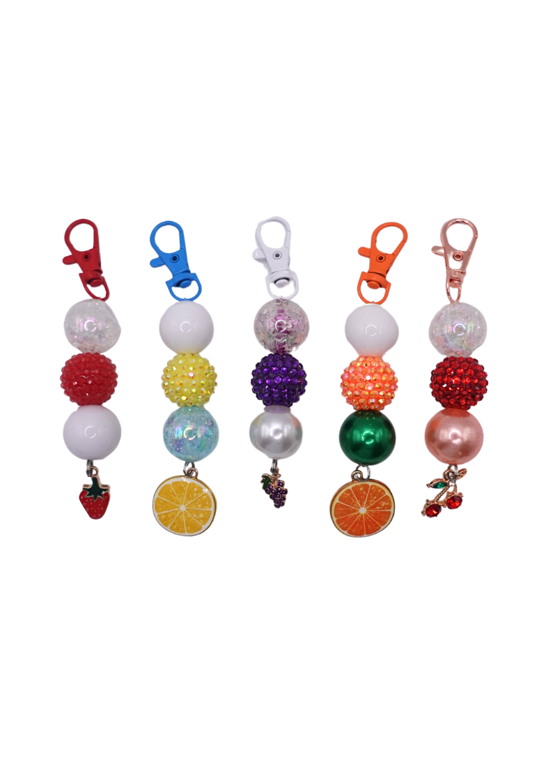 Satin & Citrus Beaded Charm