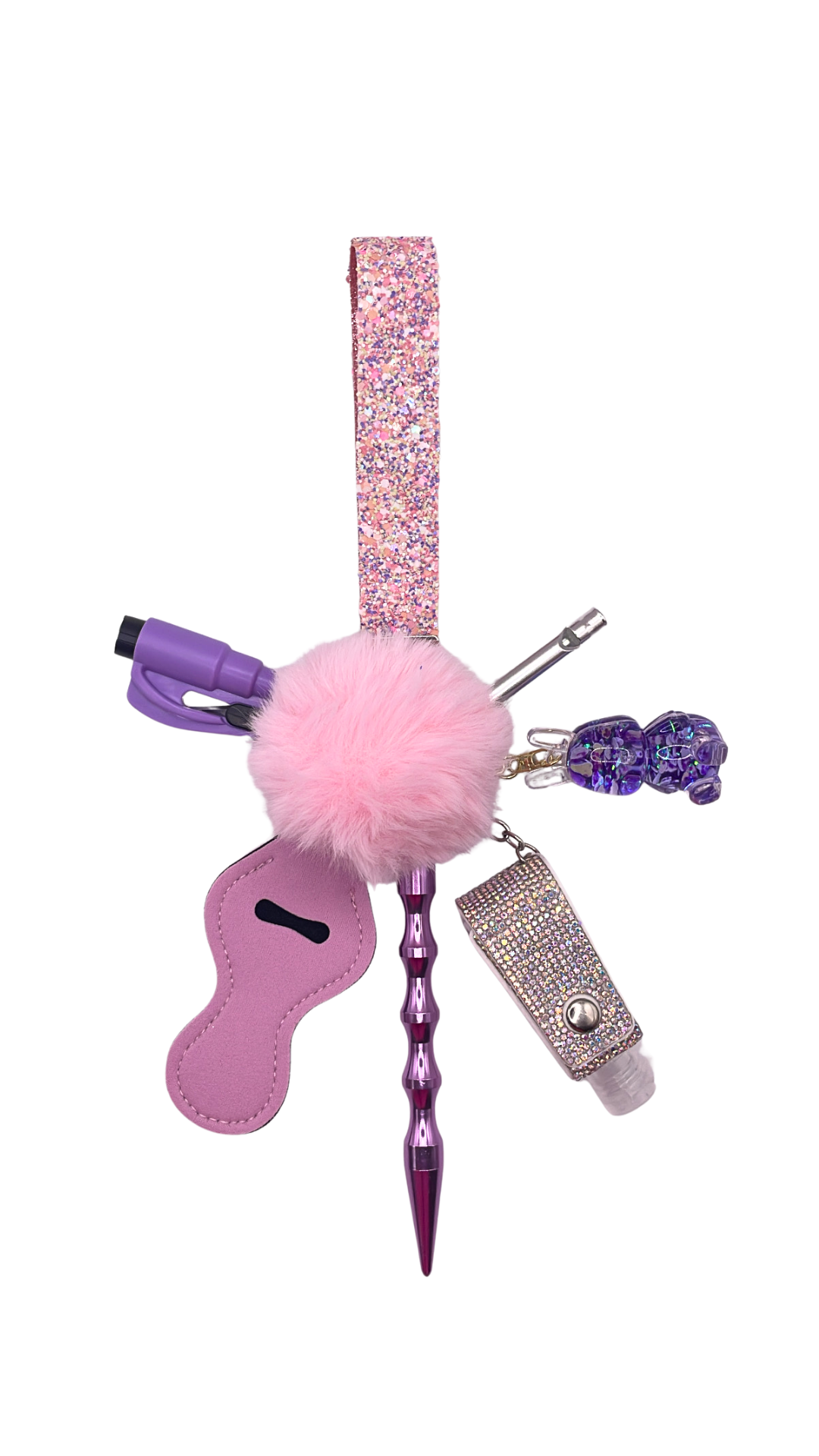 Spring Bling Confetti Keychain