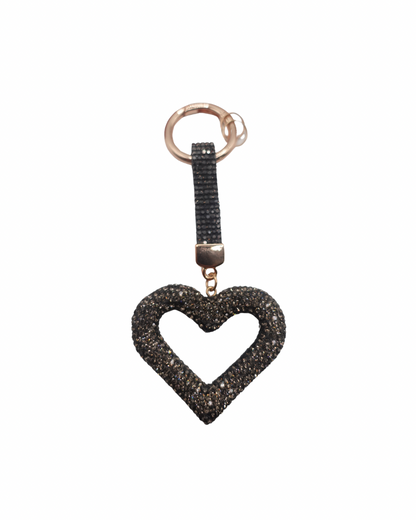 Hollow Heart Bling Charm