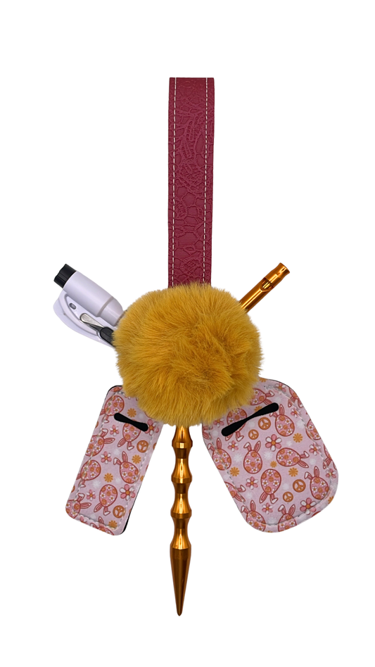 Peek A Boo Bunny Keychain