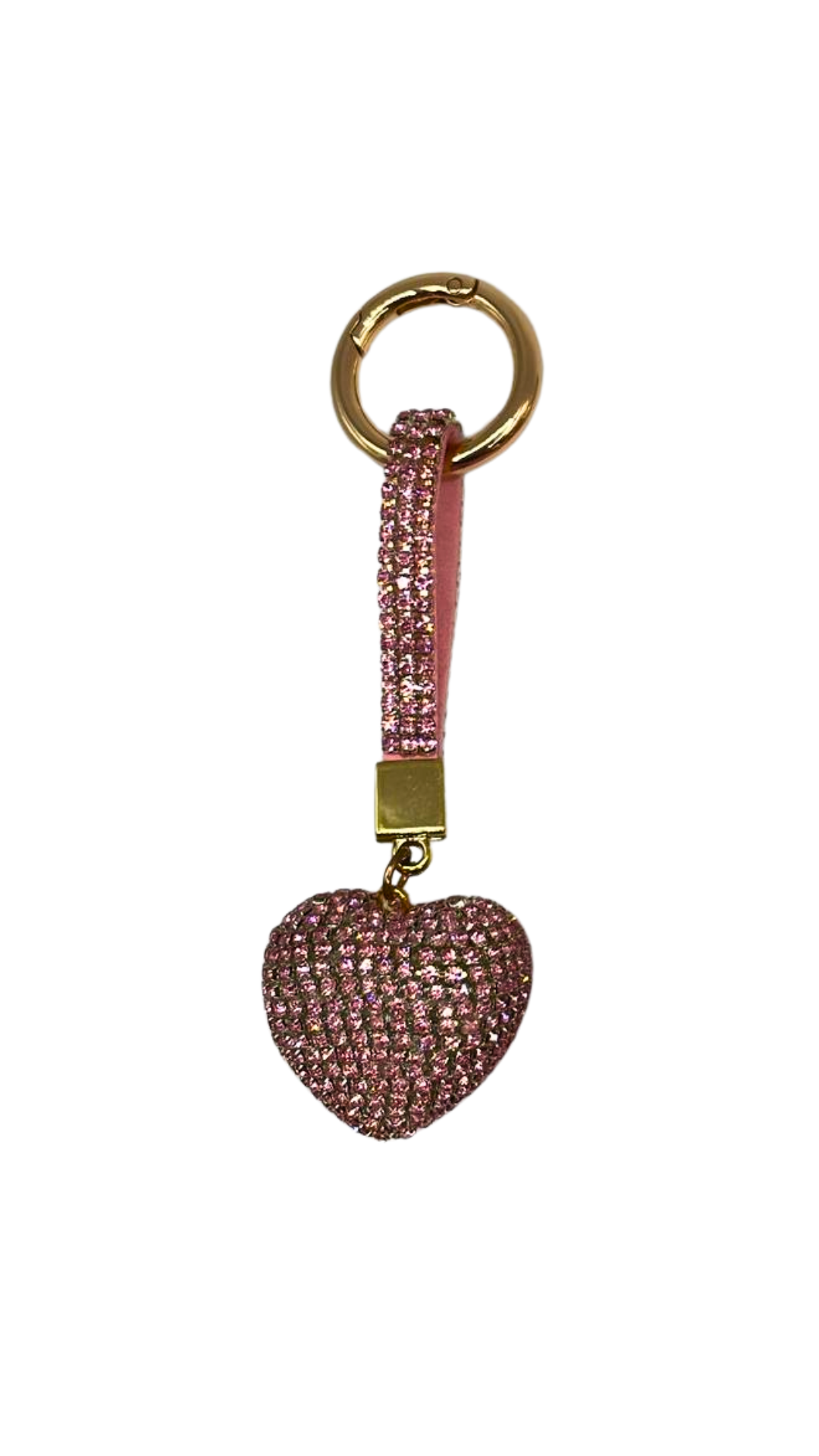 3D Bling Heart Charm