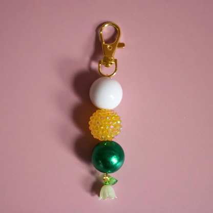Yellow Meadow Beaded Charm