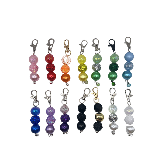 Glitter Beaded Charms