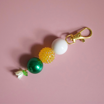Yellow Meadow Beaded Charm