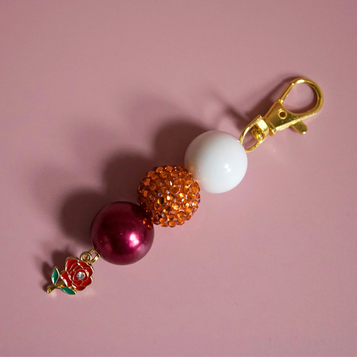 Autumn Bloom Beaded Charm