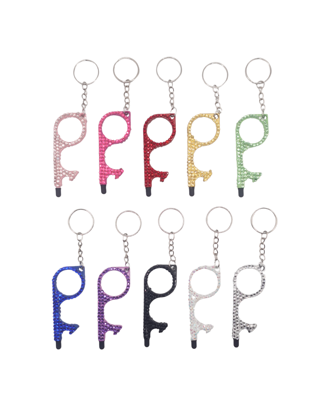 Touch Keychain Hand Blinged No Touch Keychain – I Fancy Safety