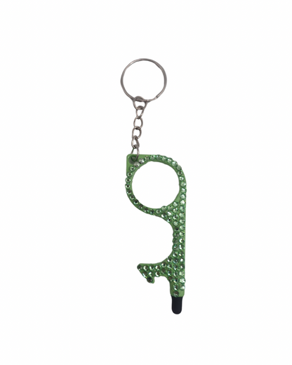 Hand Blinged No Touch Keychain