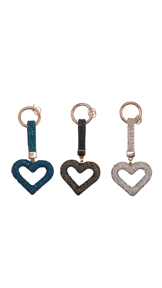 Hollow Heart Bling Charm