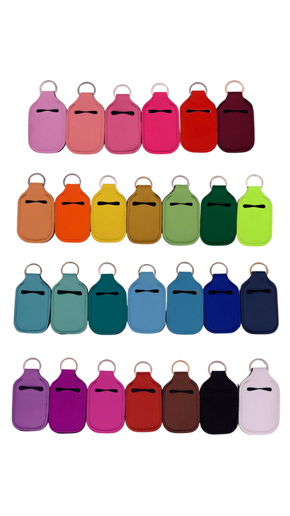 Solid hand sanitizer with holder