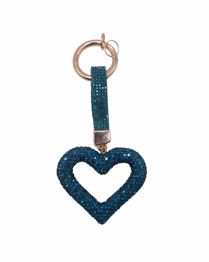 Hollow Heart Bling Charm