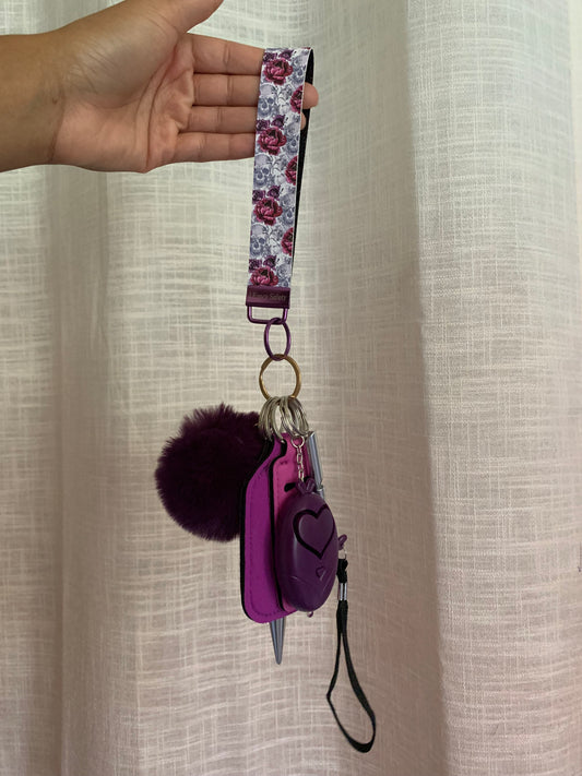 Skulls and Roses Keychain