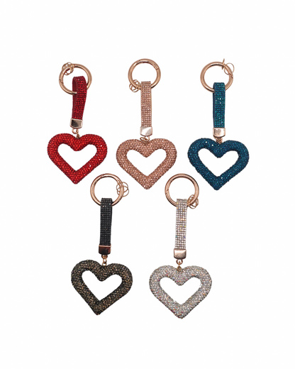 Hollow Heart Bling Charm