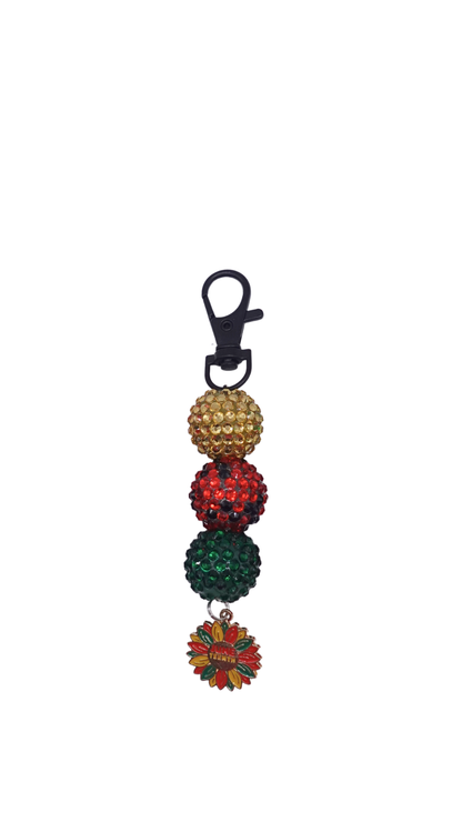 Juneteenth Beaded Charm