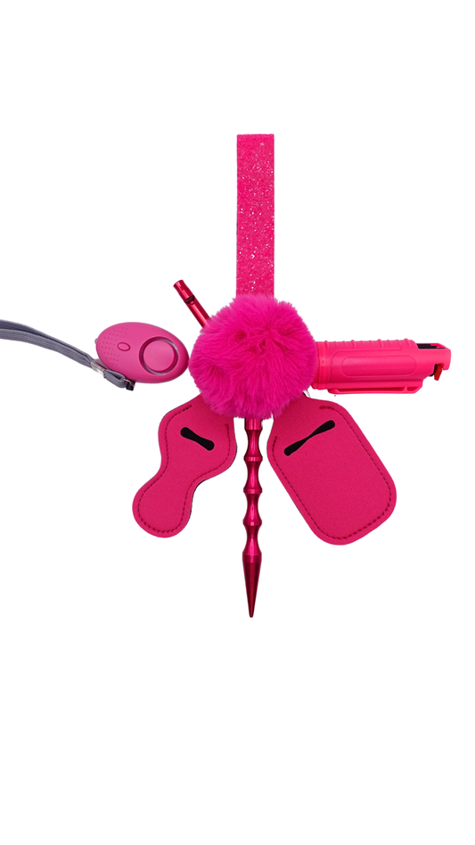 90s Pink Keychain
