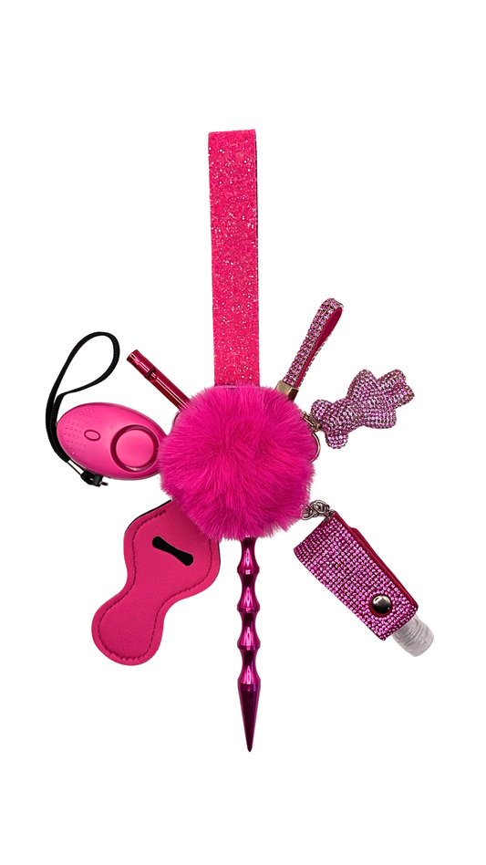 90s Pink Keychain
