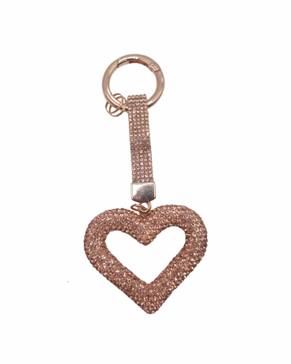 Hollow Heart Bling Charm