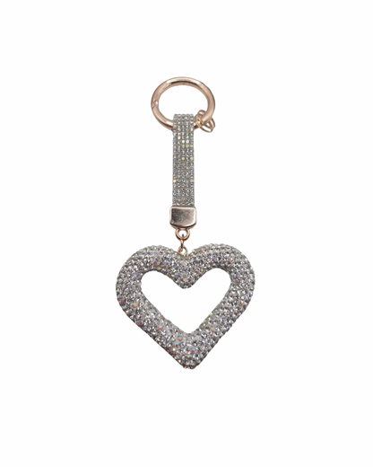 Hollow Heart Bling Charm