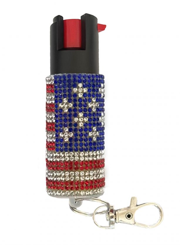 American Flag Bling Pepper Spray