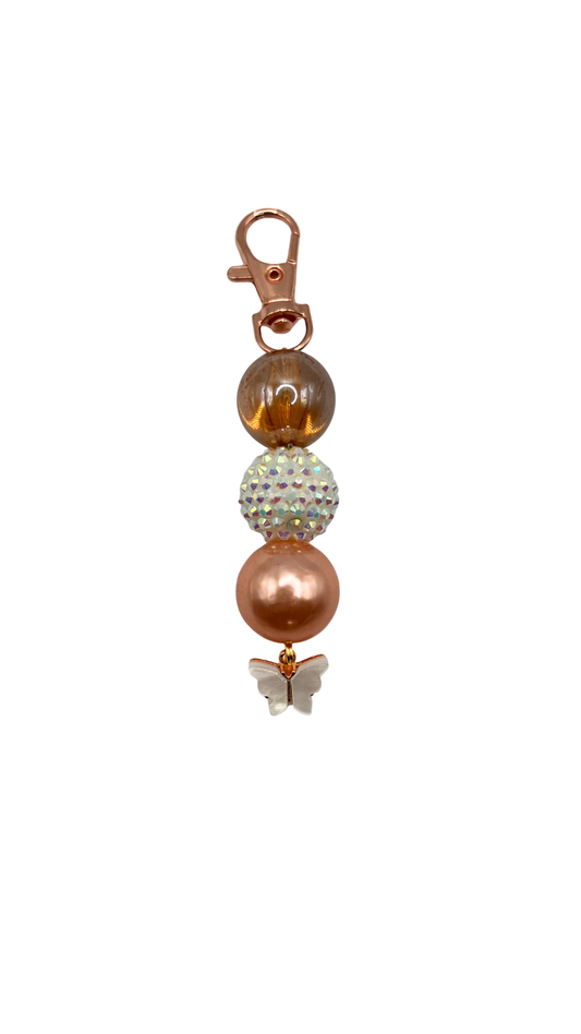 Antique Monarch Beaded Charm