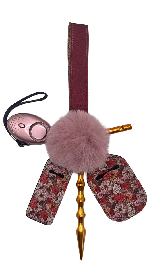 Autumn Flower Keychain