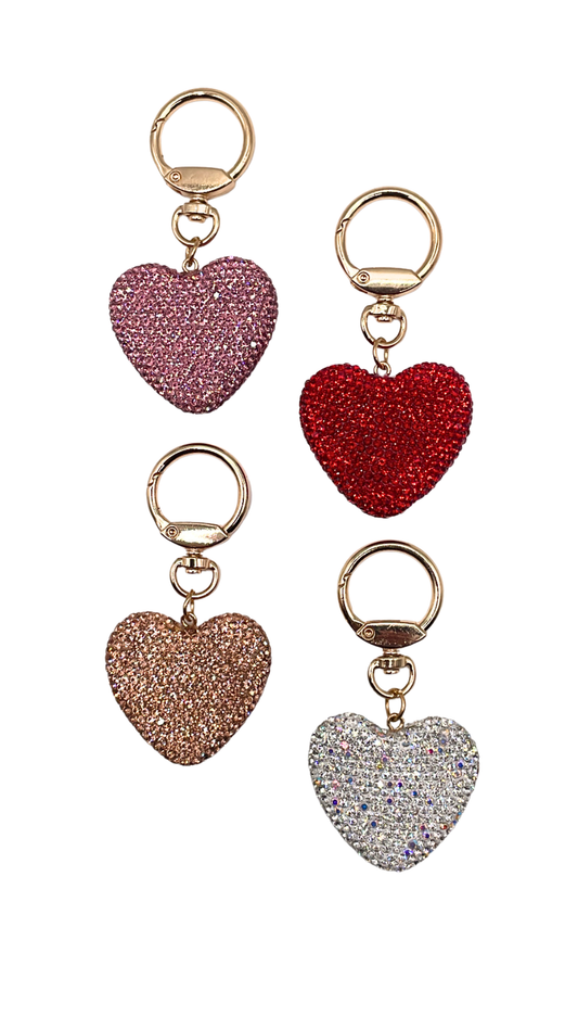 Mini Bling Heart Charm