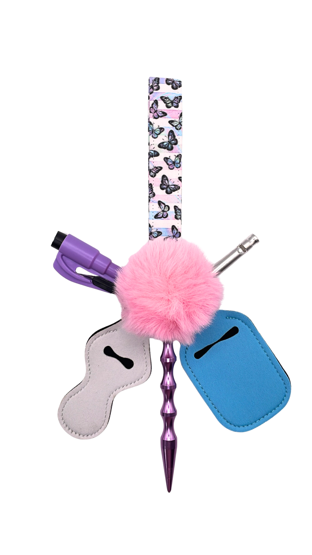 Blissful Butterflies Cloth Keychain