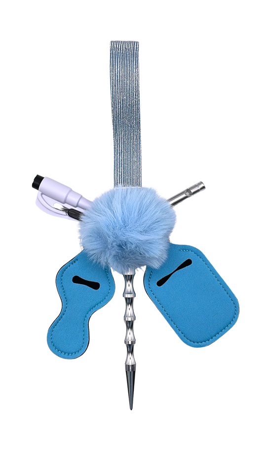 Blue Shimmer Keychain