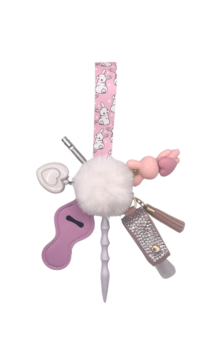 Blushing Bunny Keychain