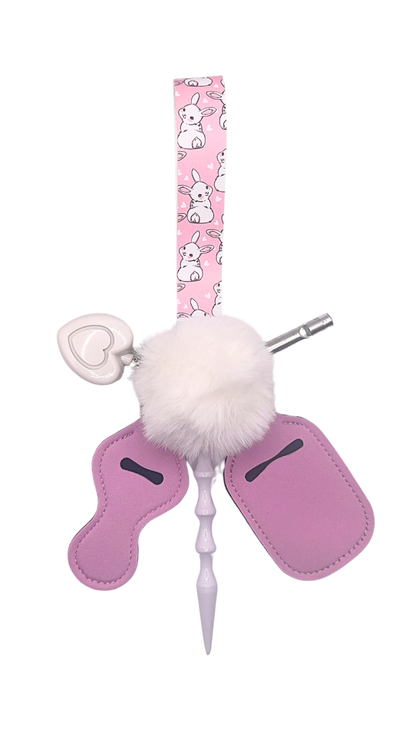 Blushing Bunny Keychain