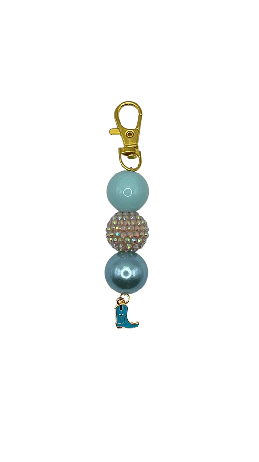Boots and Blooms Beaded Charm