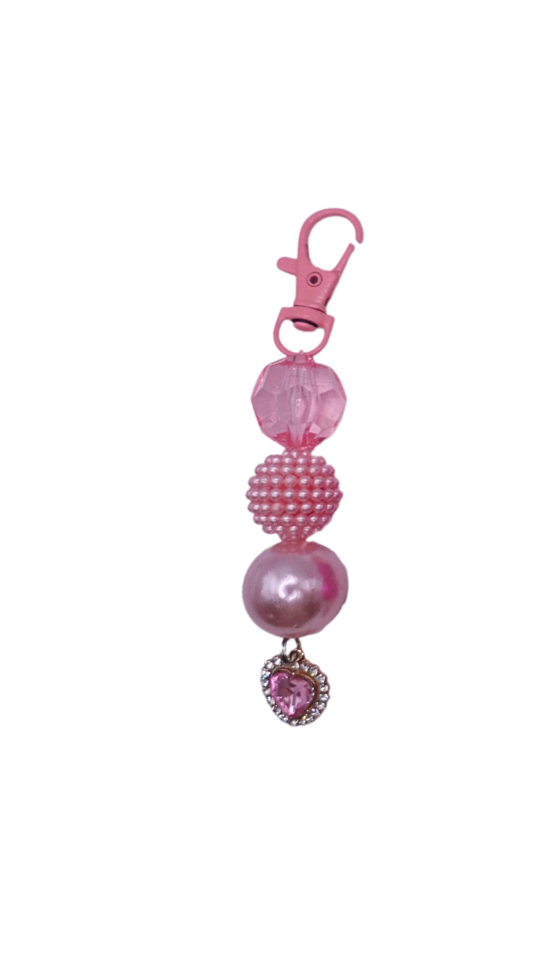Diamonds and Pearls Heart Beaded Charms