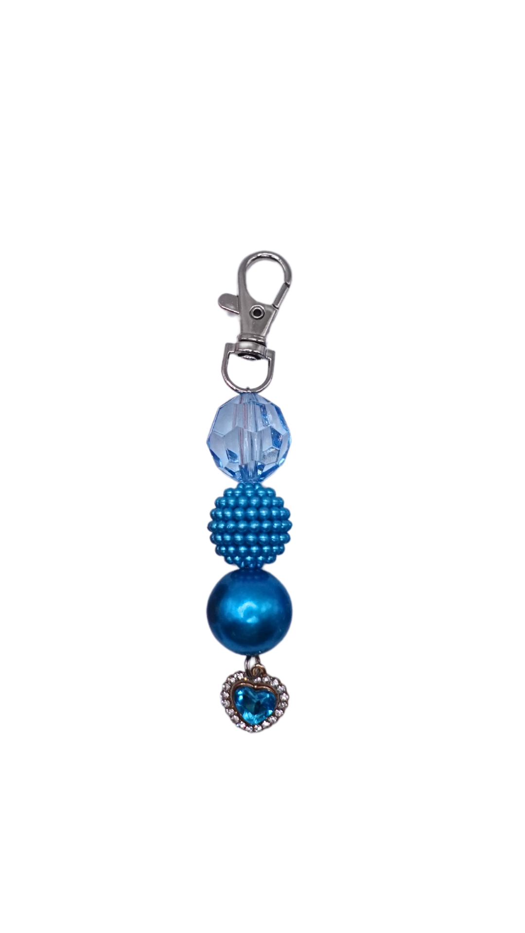 Diamonds and Pearls Heart Beaded Charms