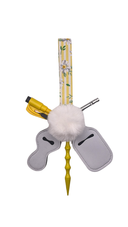 Daisy Days Cloth Keychain