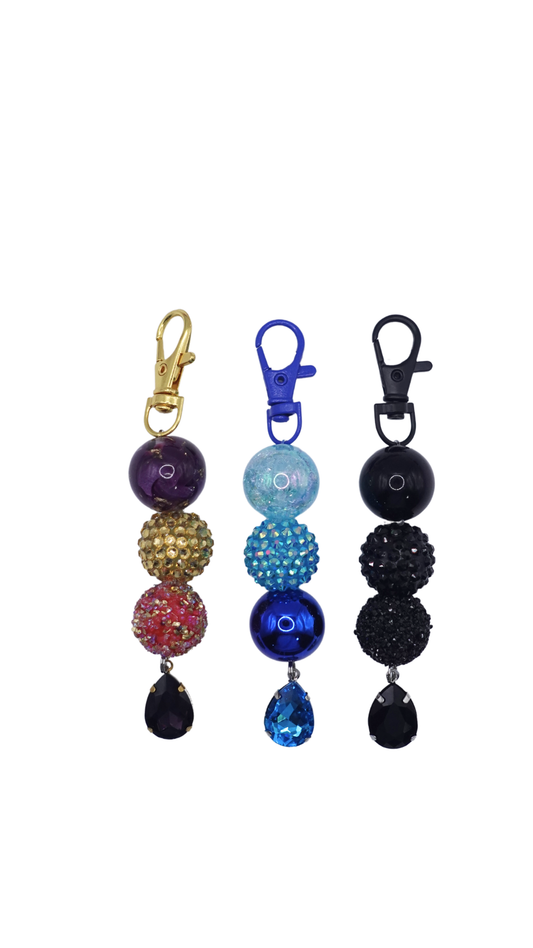 Diamonds And Pearls Beaded Charm