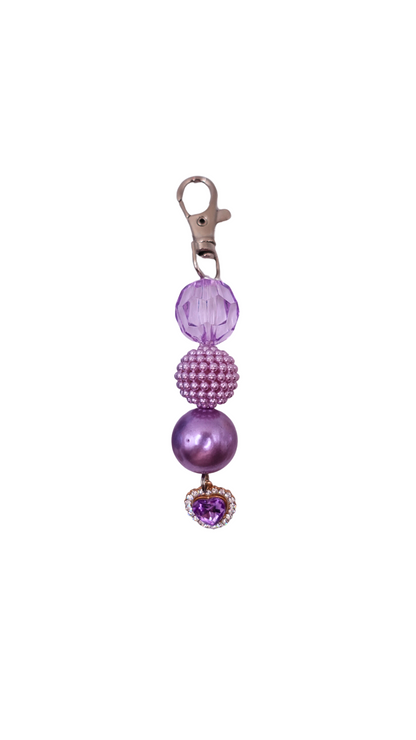 Diamonds and Pearls Heart Beaded Charms