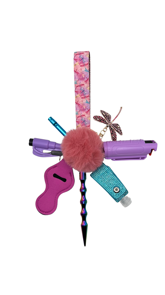 Dragonfly Fields Keychain