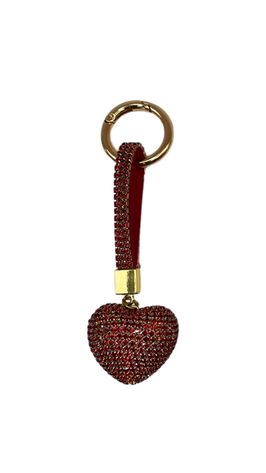 3D Bling Heart Charm