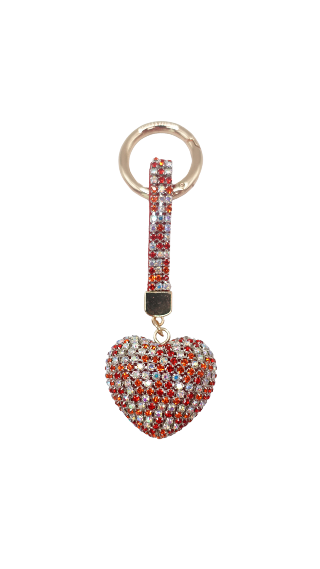 3D Bling Heart Charm